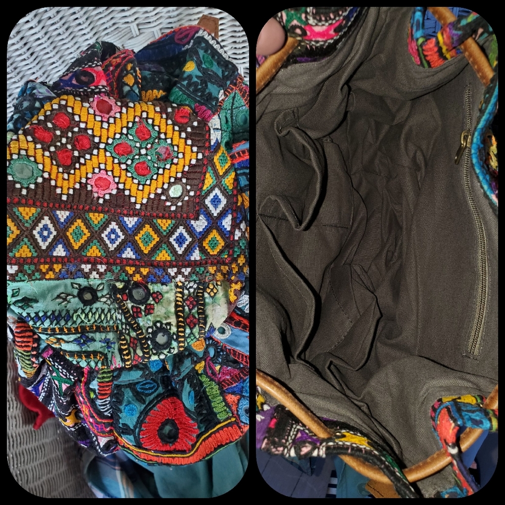 Artisan Boho Hippie Banjara patchwork bag handmade - Picture 16 of 16